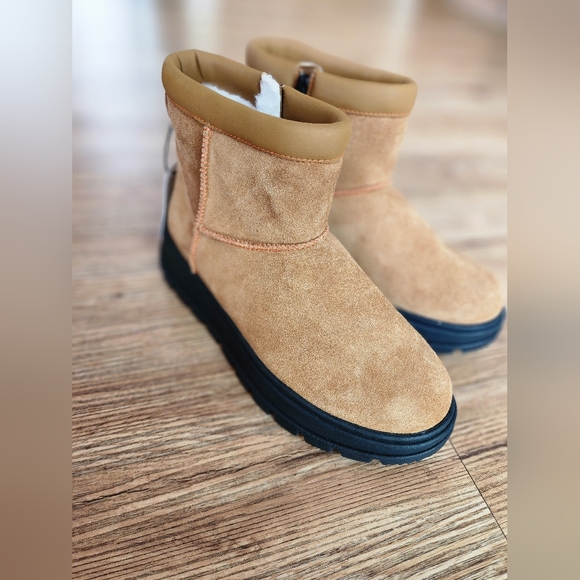 Size 8 - New Koolaburra By UGG Mini Hybrid Winter Boot Chestnut - Picture 10 of 16